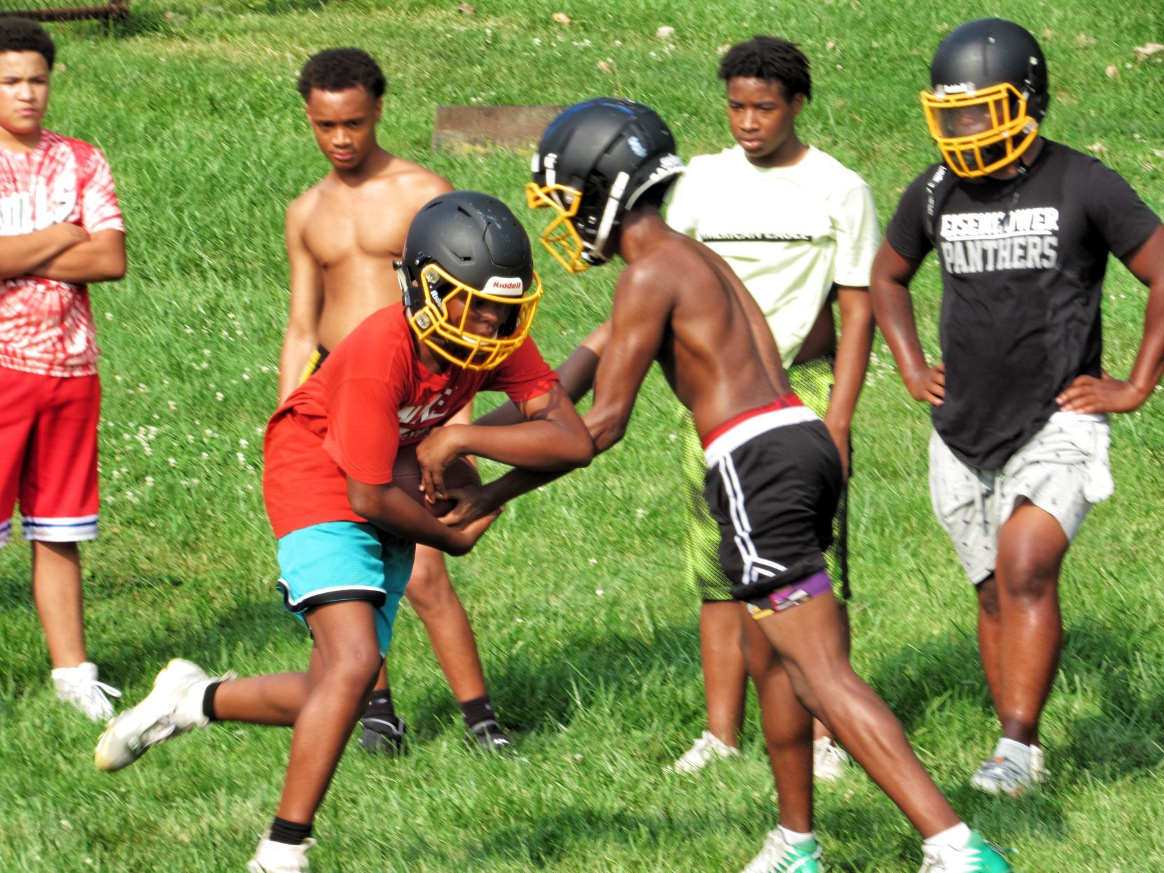 First Eisenhower fall football practice 09